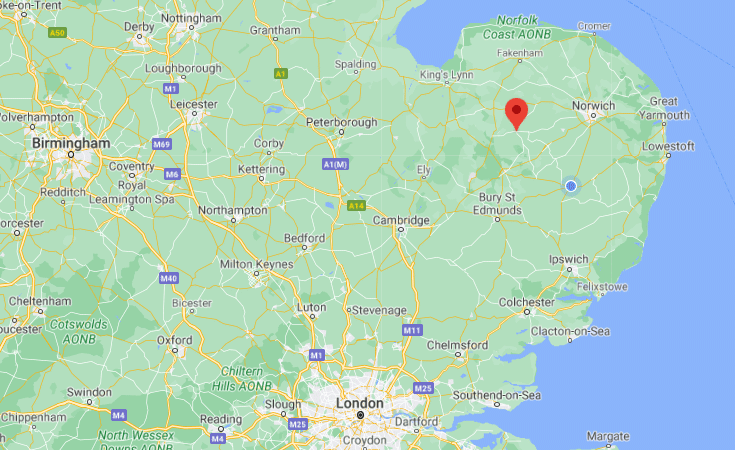 Watton-Map Map of Verve Healthcare Watton